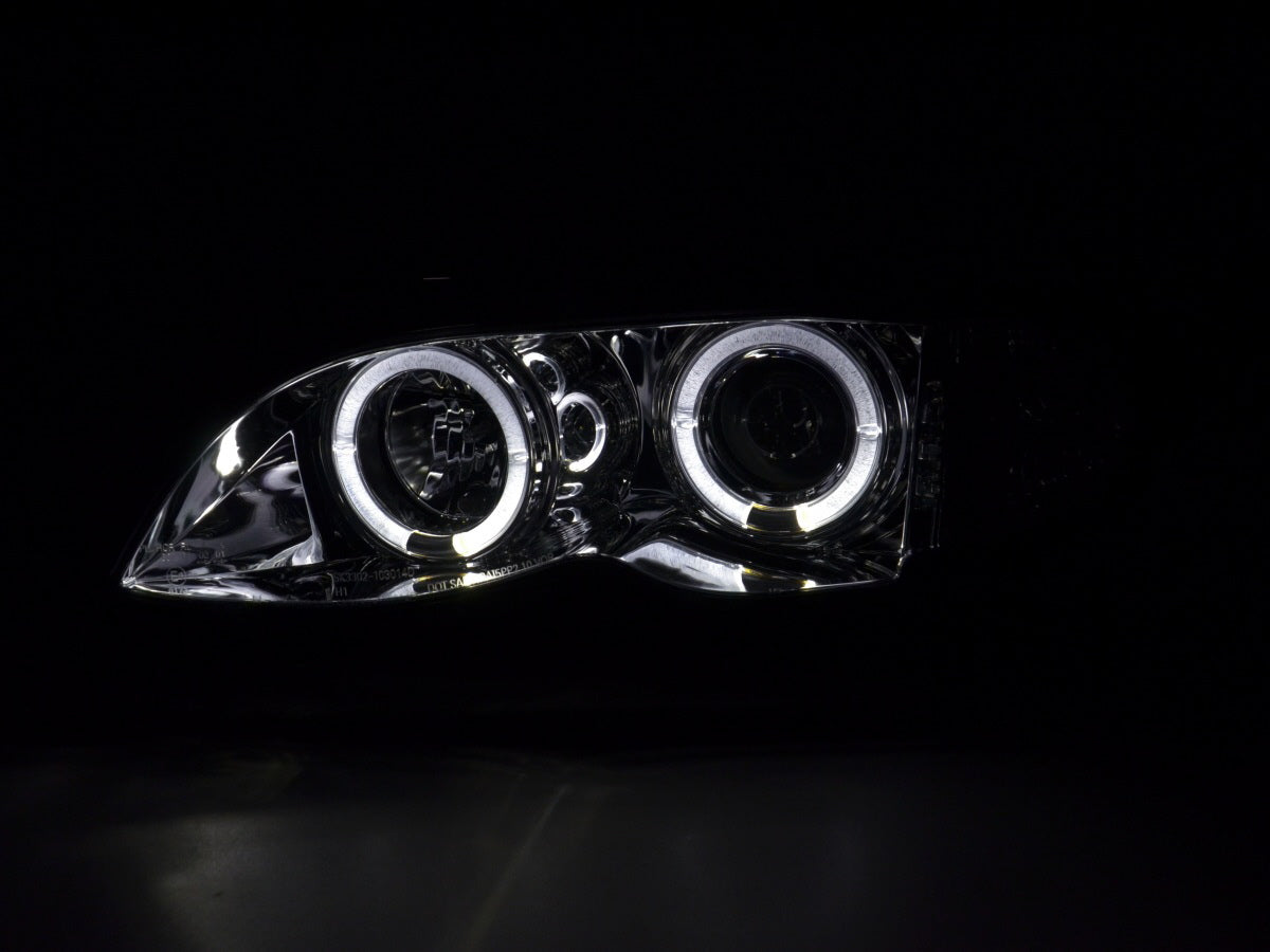 Scheinwerfer Set BMW 3er E46 Limo/Touring 02-05 chrom Scheinwerfer Set BMW 3er E46 Limo/Touring 02-05 chrom